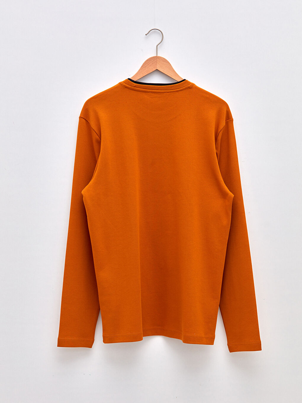 Crew Neck Long Sleeve Printed Men's T-Shirt-6