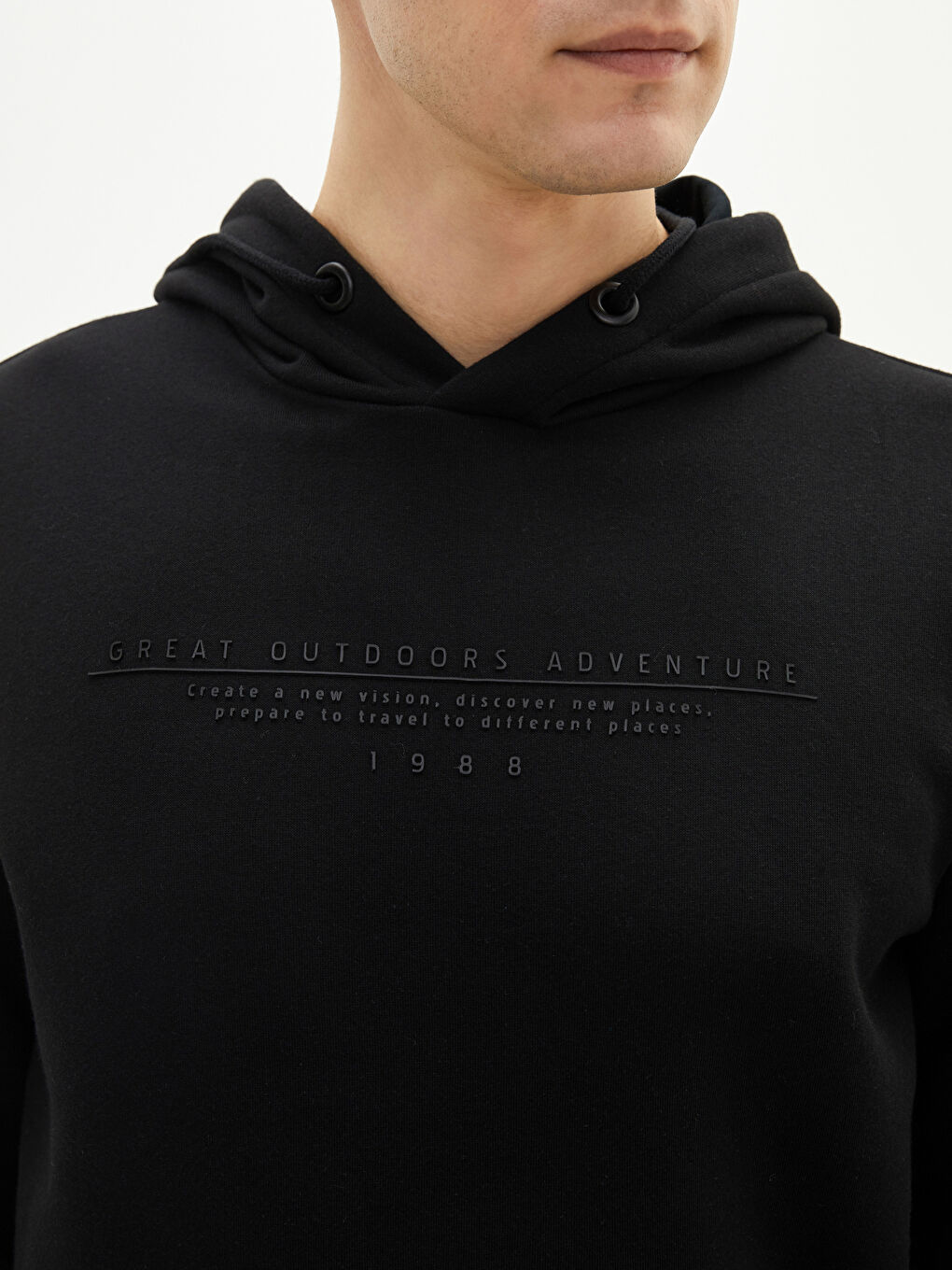 Long Sleeve Embroidered Men's Thick Hoodie-2