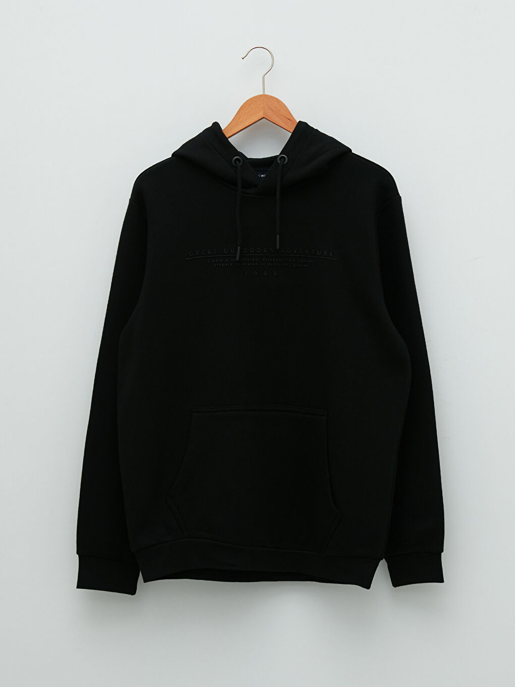 Long Sleeve Embroidered Men's Thick Hoodie-4