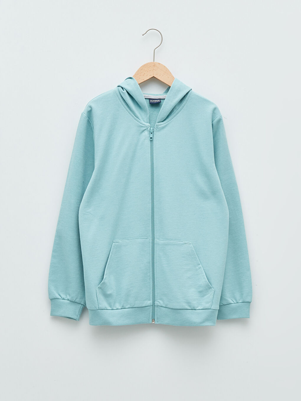 Sweat Zippé Basique à Capuche et Manches Longues pour Garçons