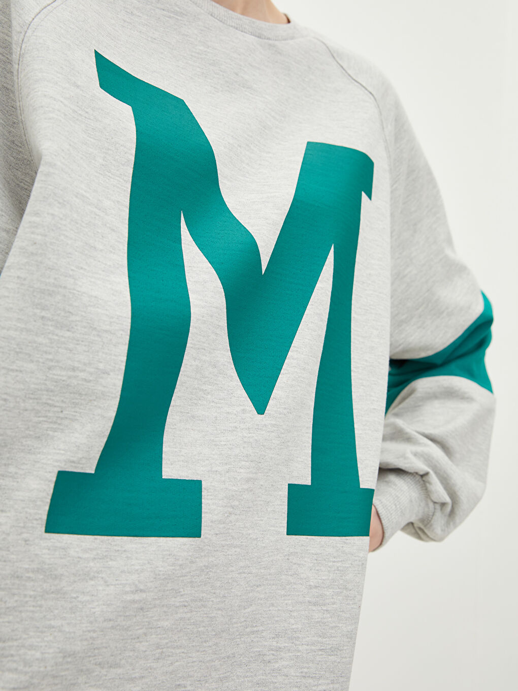 Crew Neck Printed Long Sleeve Women's Dress-3