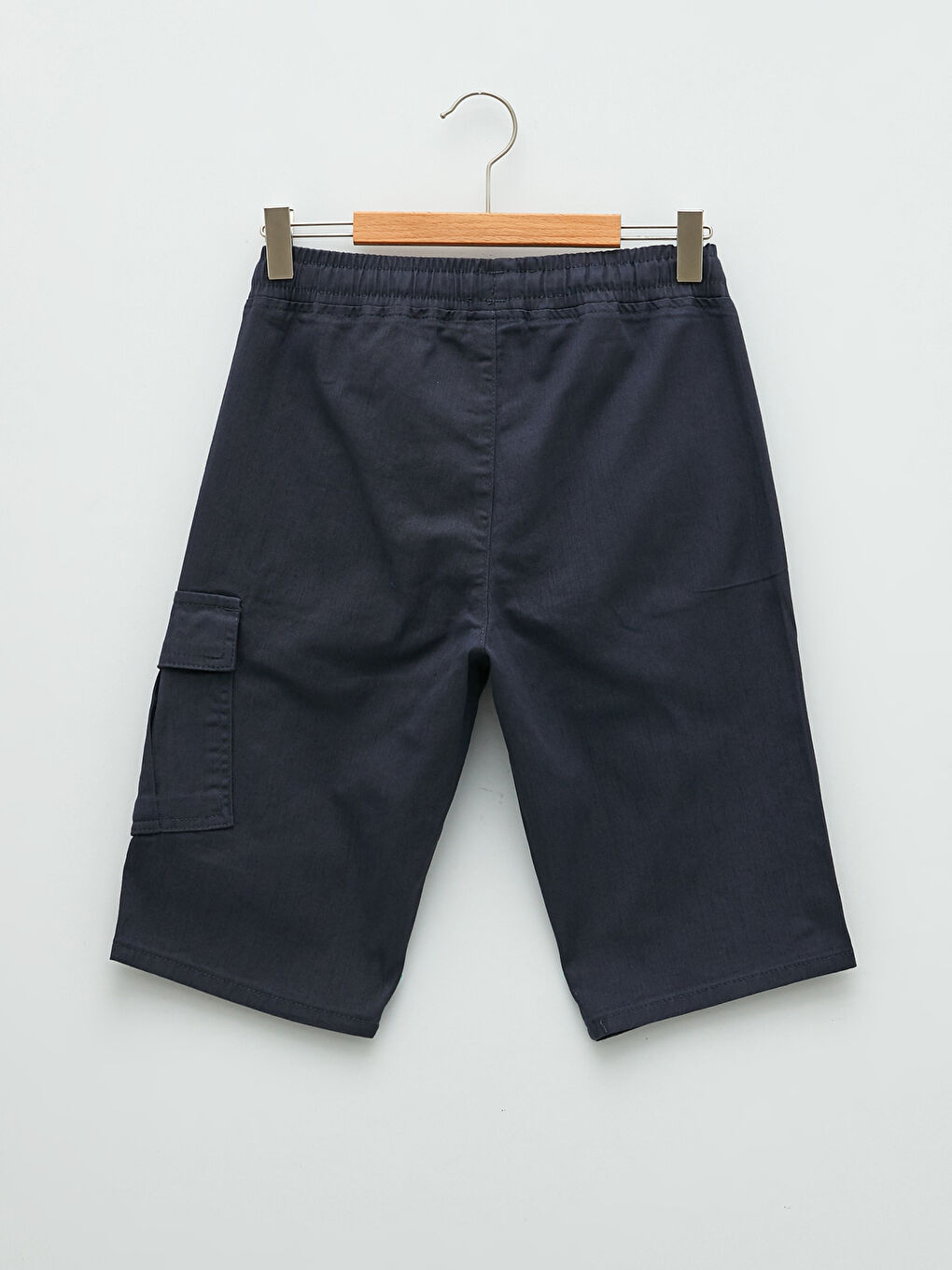 Short garçon basique en gabardine avec taille élastique-1