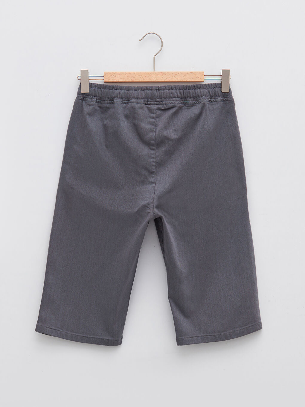 Short garçon basique en gabardine avec taille élastique-1