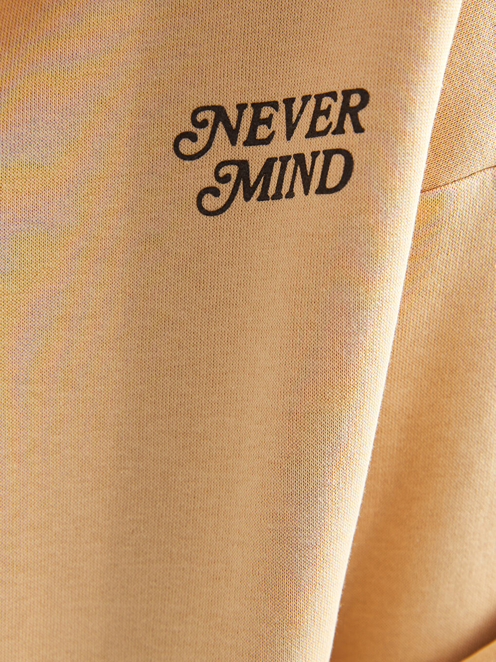 Hooded Text Printed Women's Thick Zippered Sweatshirt-2