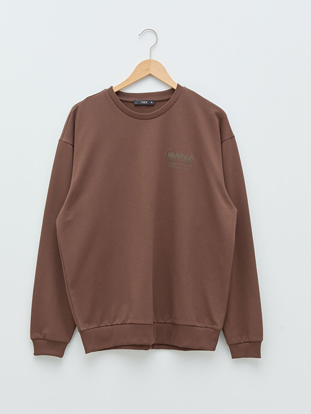 Crew Neck Long Sleeve Printed Men's Sweatshirt-5