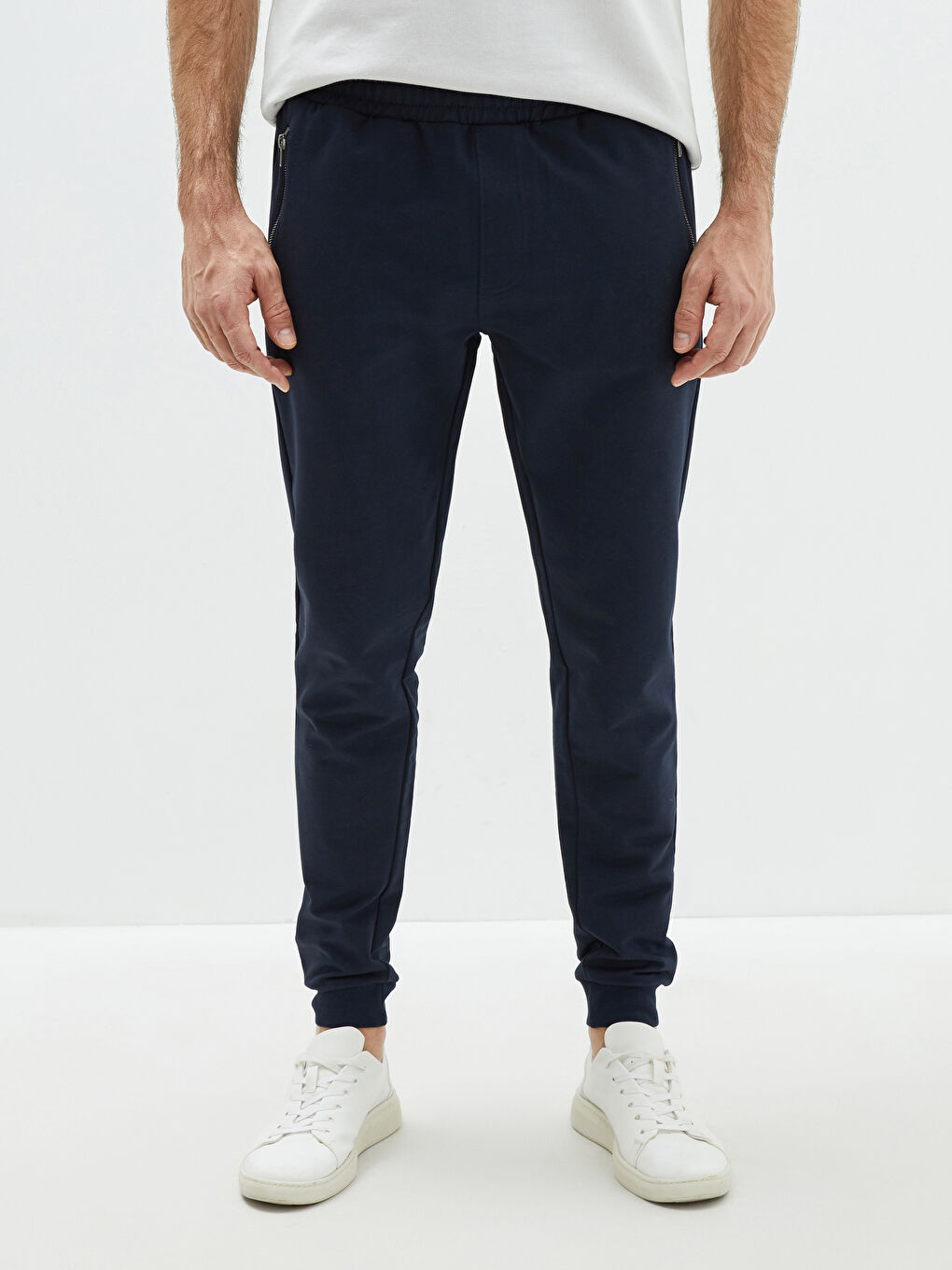 Lacivert Standart Kalıp Erkek Jogger Eşofman Altı-3
