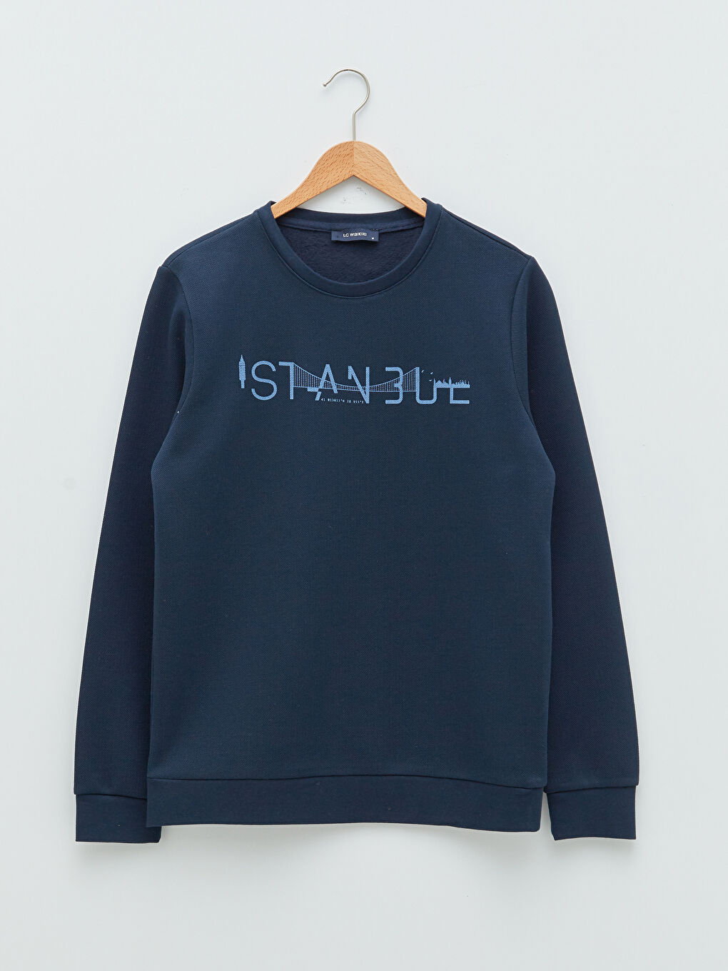 Crew Neck Long Sleeve İstanbul Printed Men's Sweatshirt-5