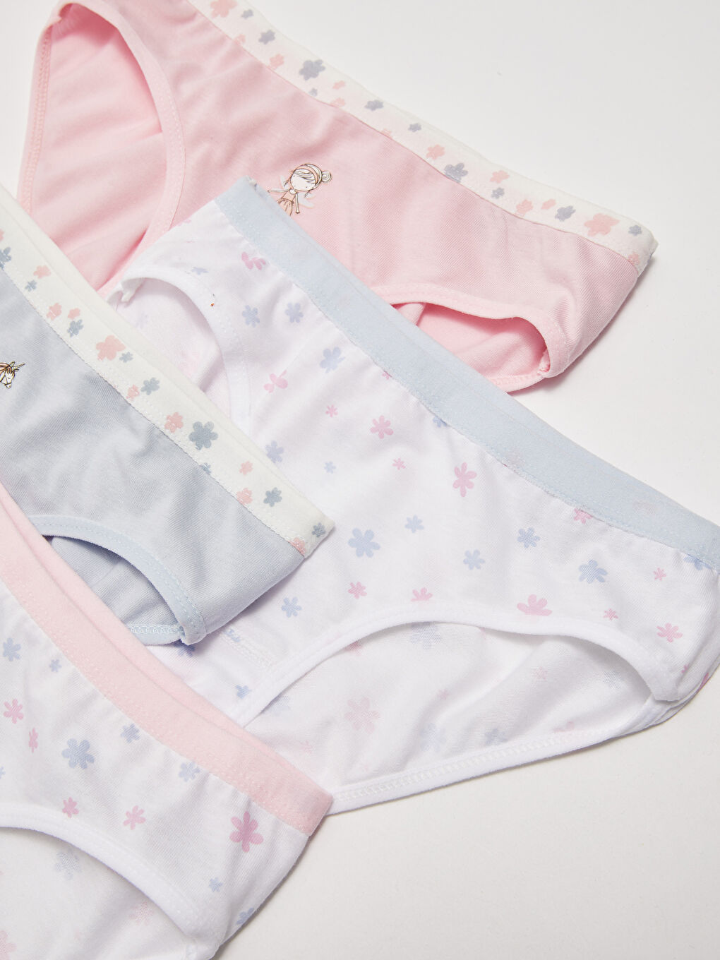 Chiloți din Bumbac Imprimați pentru Fete Pachet de 4-1