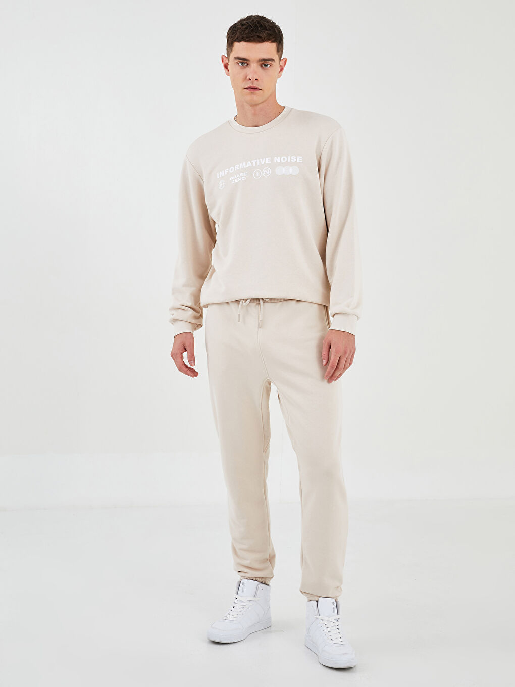 Стандартты пішім ерлерге арналған қалың джоггер спорттық шалбары-3