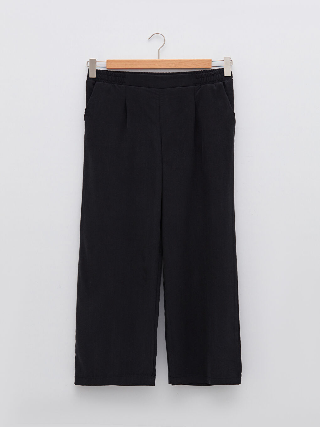 Hose mit elastischem Bund, geradem Bein und Taschen für die Schwangerschaft-6