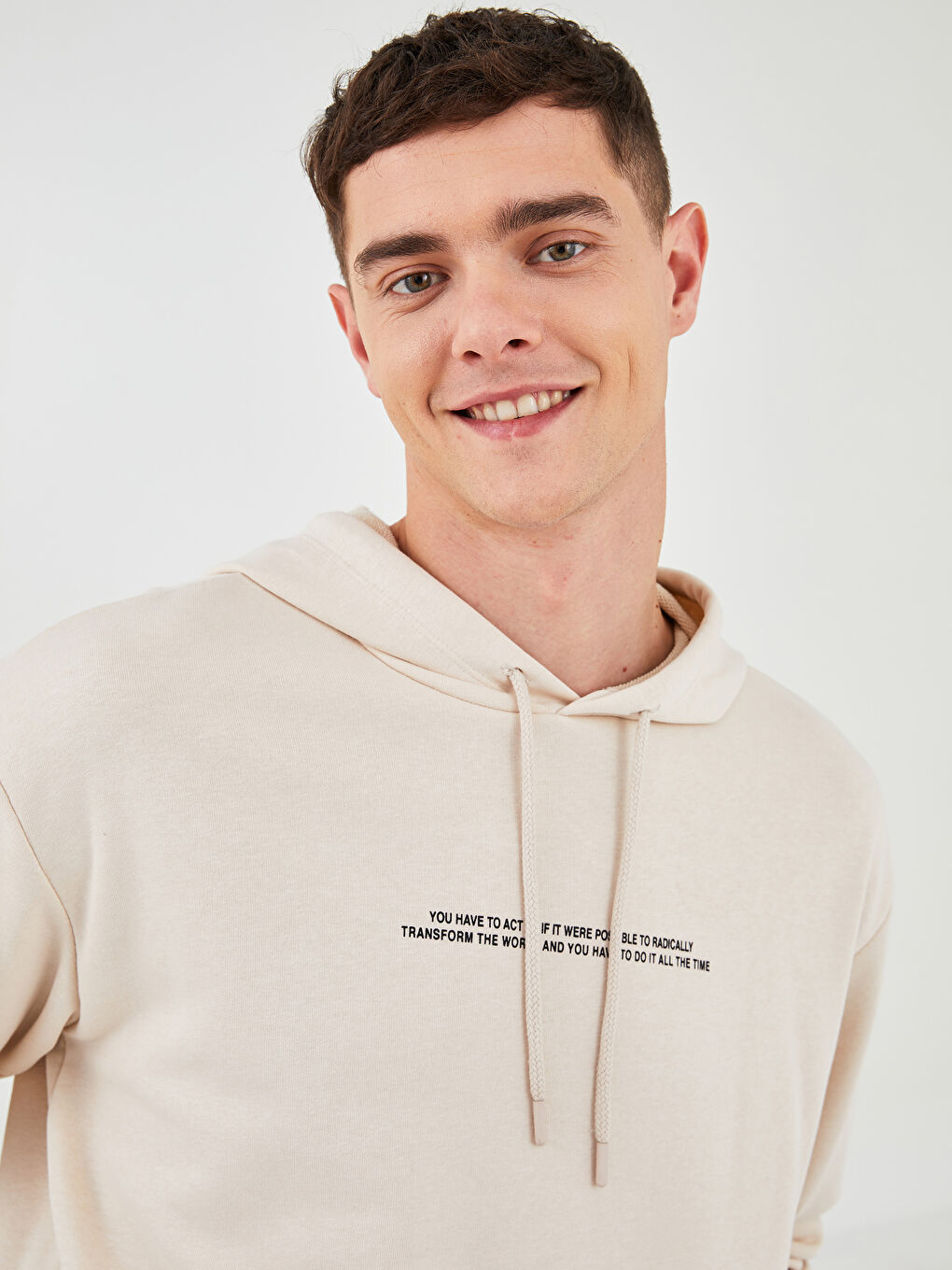 Long Sleeve Printed Men's Hoodie-1
