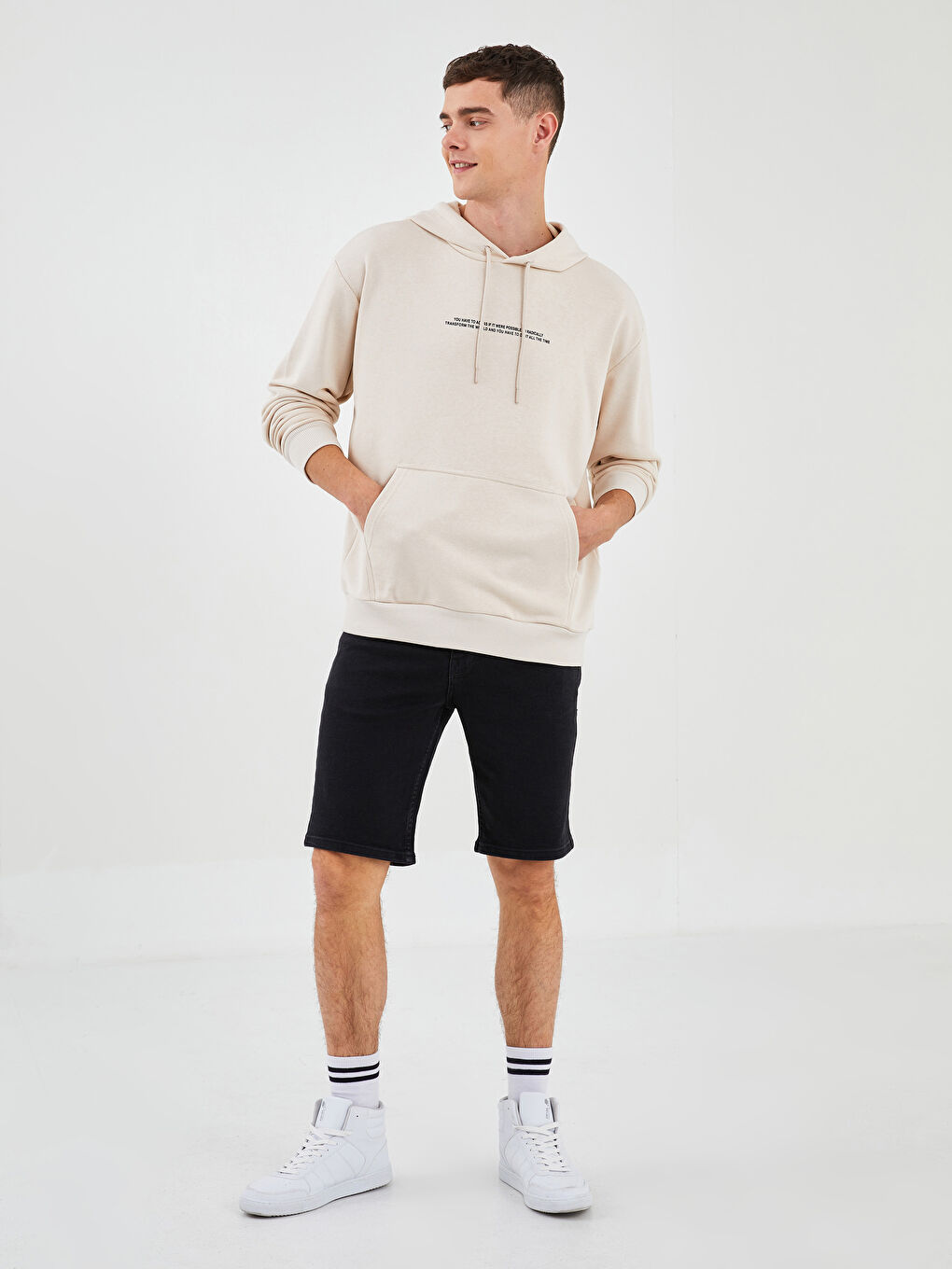 Long Sleeve Printed Men's Hoodie-2