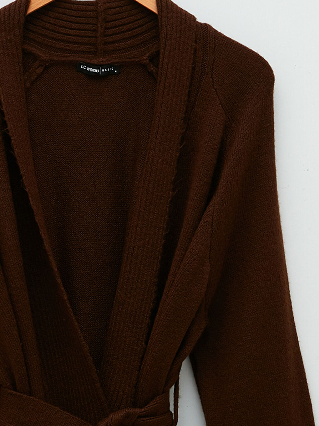 Double Breasted Collar Straight Long Sleeve Women's Knitwear Cardigan-8