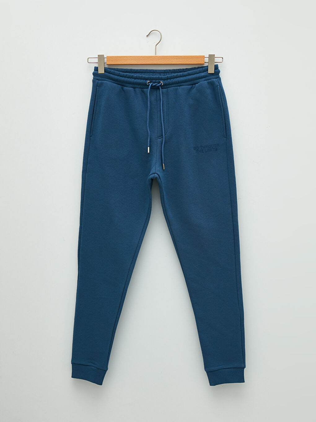 İndigo Standart Kalıp Erkek Kalın Jogger Eşofman Altı-5