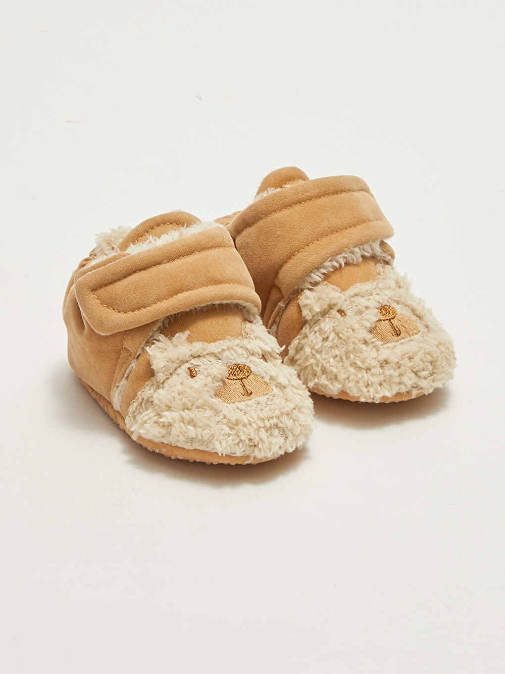 LCW STEPS Embroidery Detail Velcro Closure Pre-Toddler Baby Boy House Shoes -W1JI85Z1-RYG