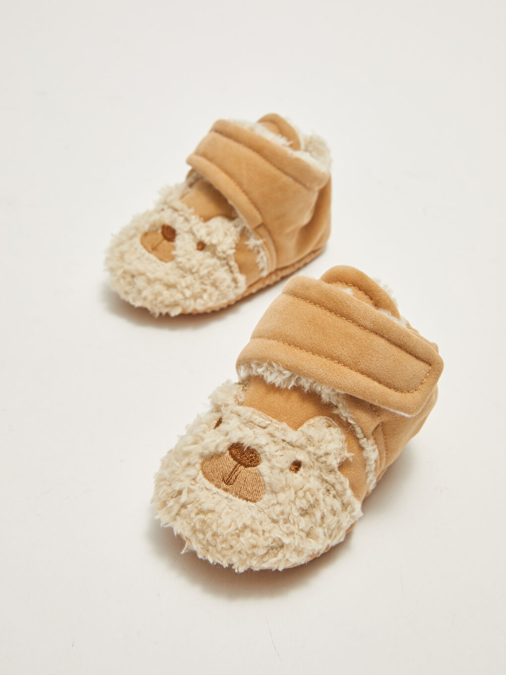 LCW STEPS Embroidery Detail Velcro Closure Pre-Toddler Baby Boy House Shoes -W1JI85Z1-RYG
