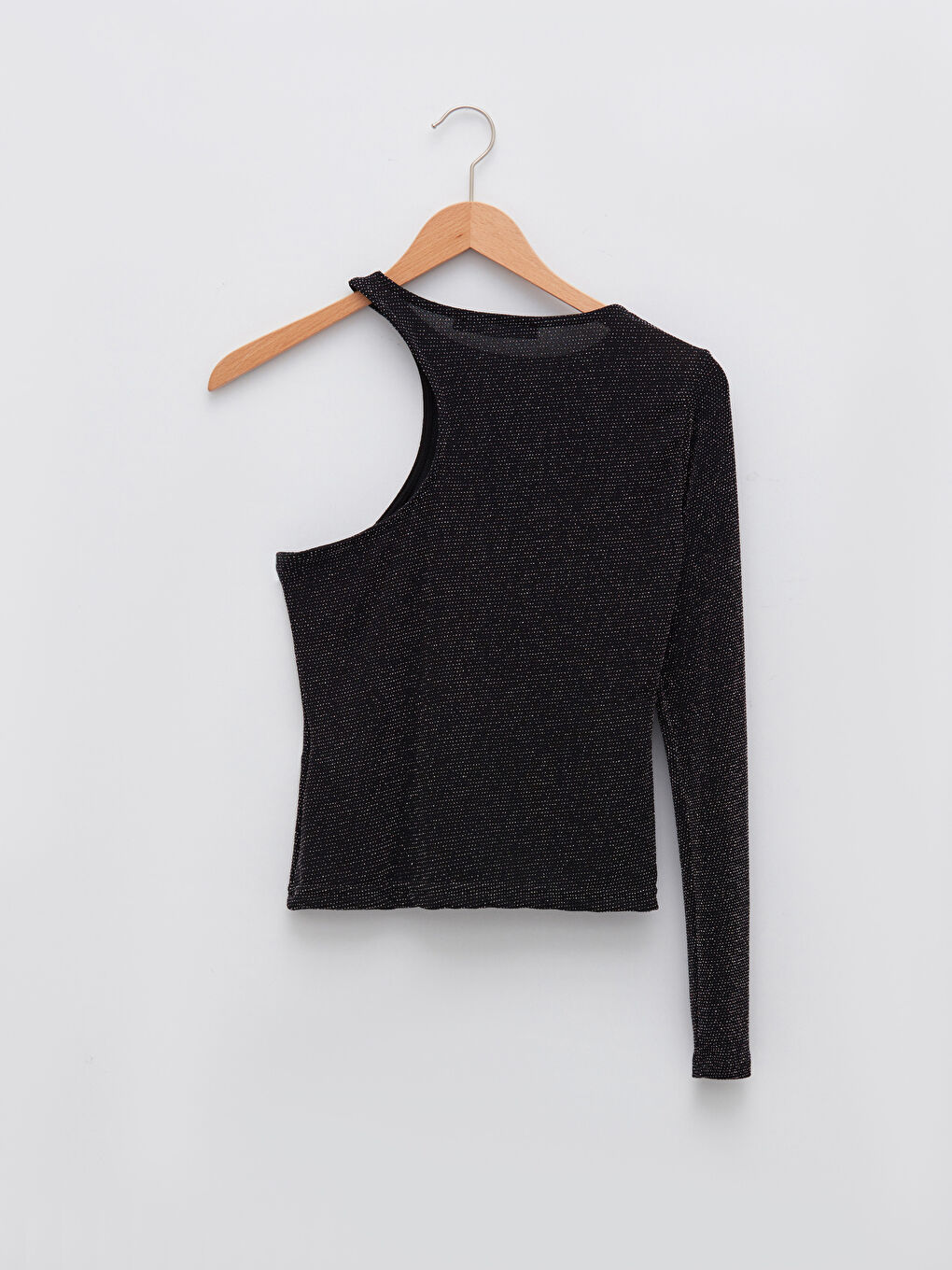 LCW Vision Crew Neck Shiny Look Long Sleeve Women's Blouse -W1JJ17Z8-RQN