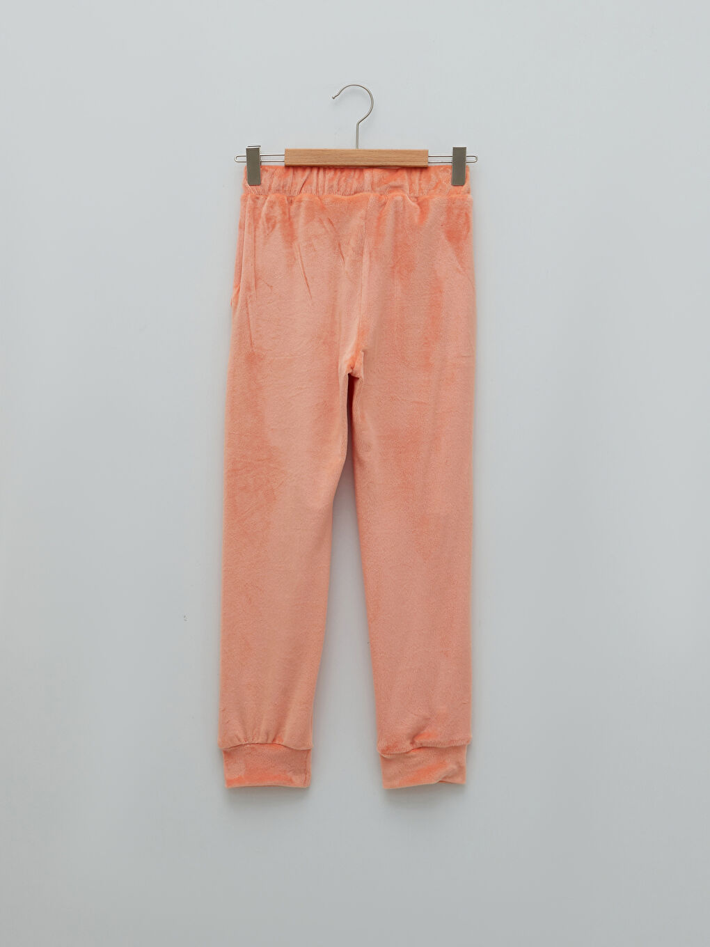 LCW Kids Basic Velvet Girl Jogger Sweatpants With Elastic Waist -W1JJ21Z4-FHX