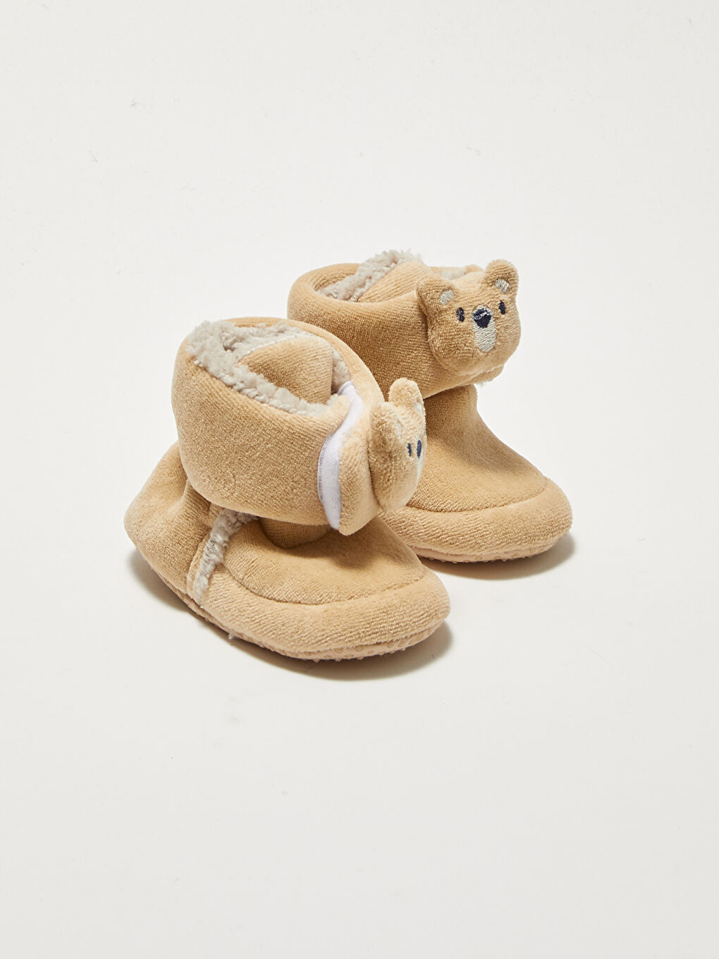 Applique Detailed Hook and Loop Pre-Toddler Baby Boy House Boots