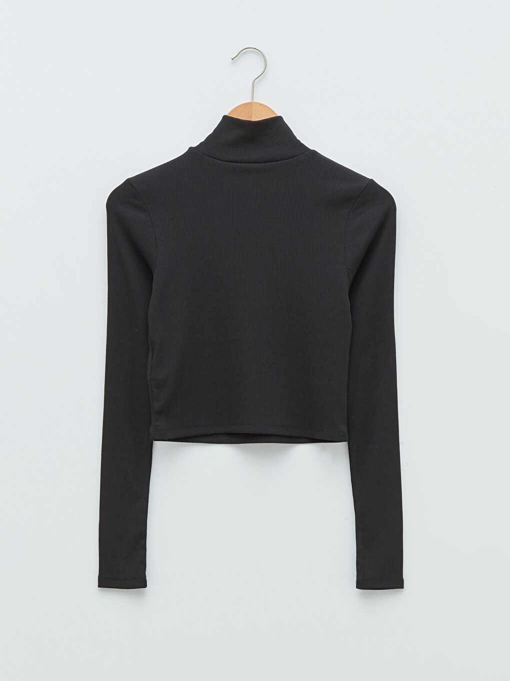 LCW Vision Stehkragen Langarm Bauchfreies Top für Damen -W1JJ96Z8-RQN