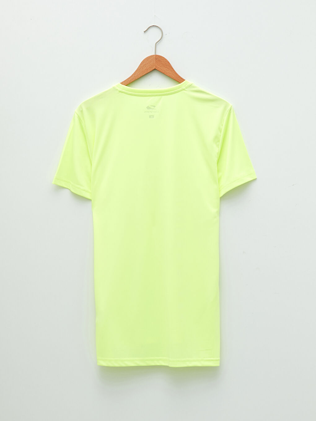 Sarı Bisiklet Yaka Kısa Kollu Erkek Spor Tişört-5