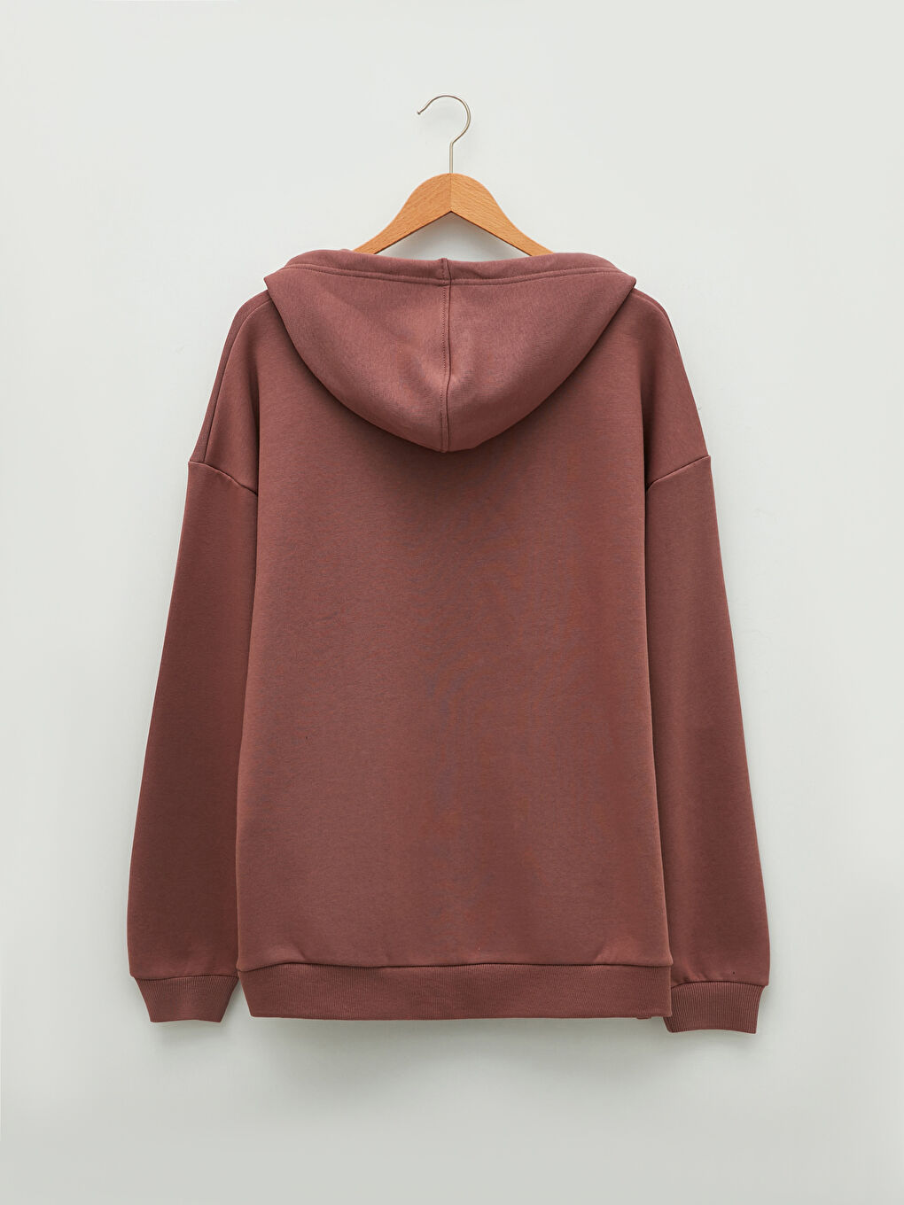 Kapuzen-Strickjacke für Herren mit Print und Reißverschluss und langen Ärmeln-6