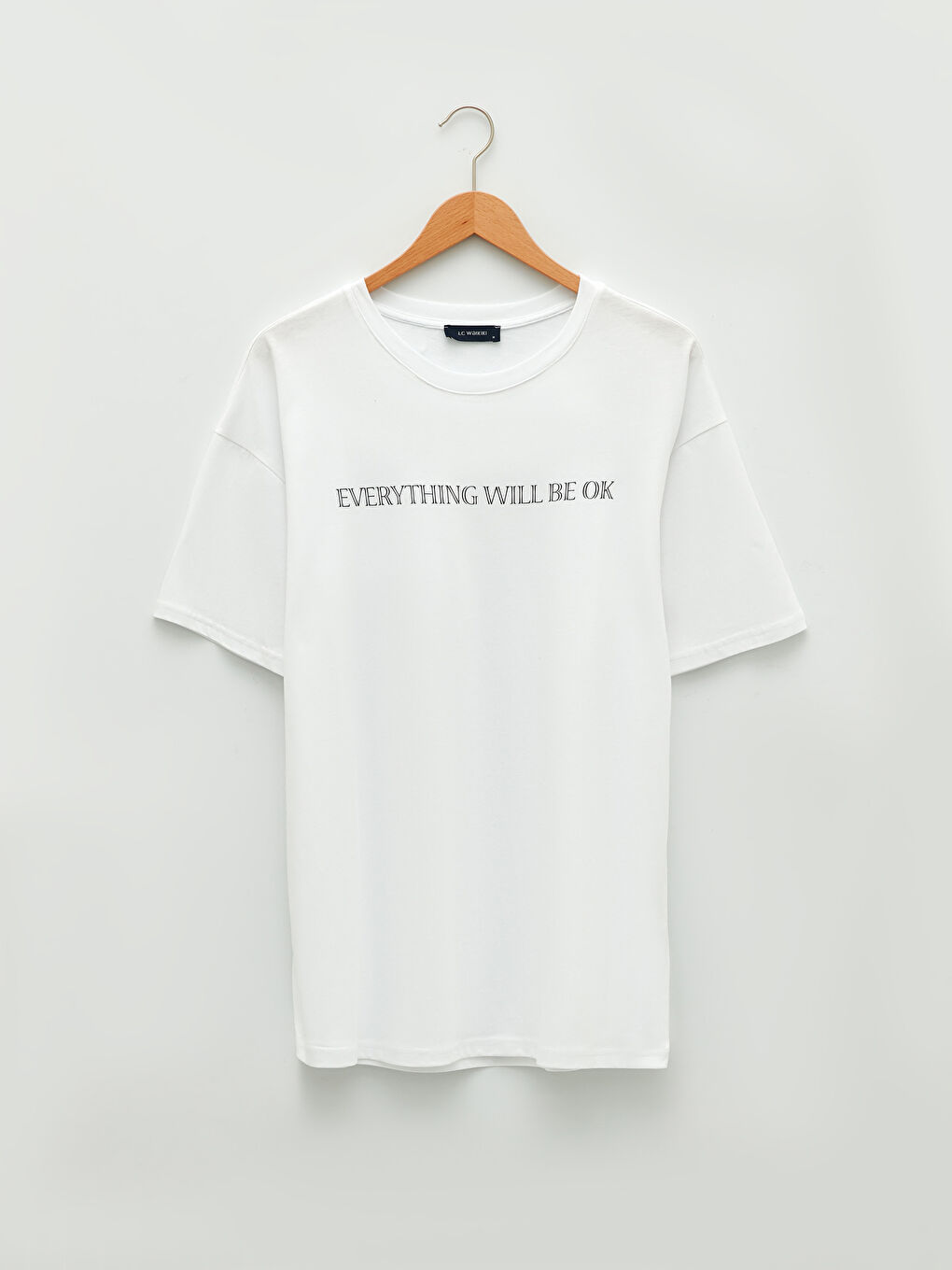 T-Shirt Pour Hommes En Jersey Imprimé À Manches Courtes Et Col Rond Surdimensionné-5