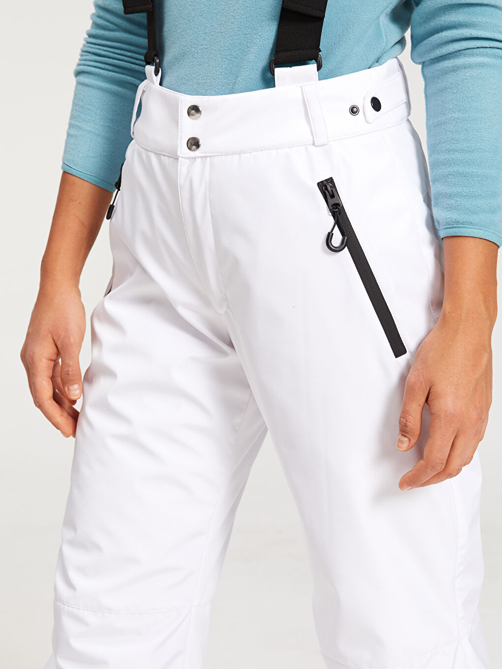 LCW OUTDOOR Pantalone za skijanje za žene standardnog kroja sa ravnim džepovima i detaljima -W1JK94Z8-RVK