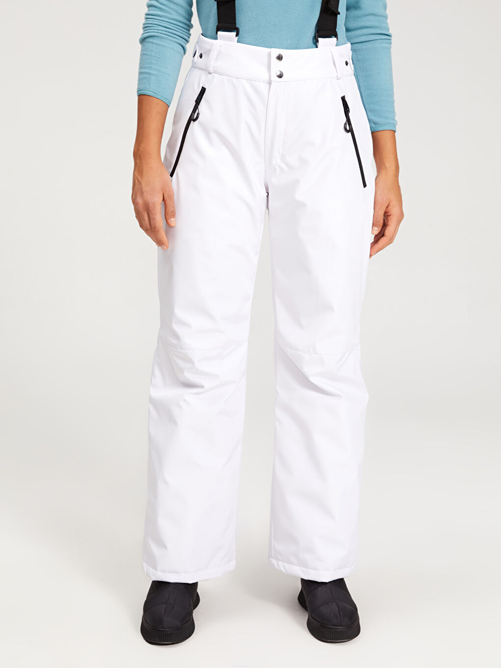 LCW OUTDOOR Pantalone za skijanje za žene standardnog kroja sa ravnim džepovima i detaljima -W1JK94Z8-RVK