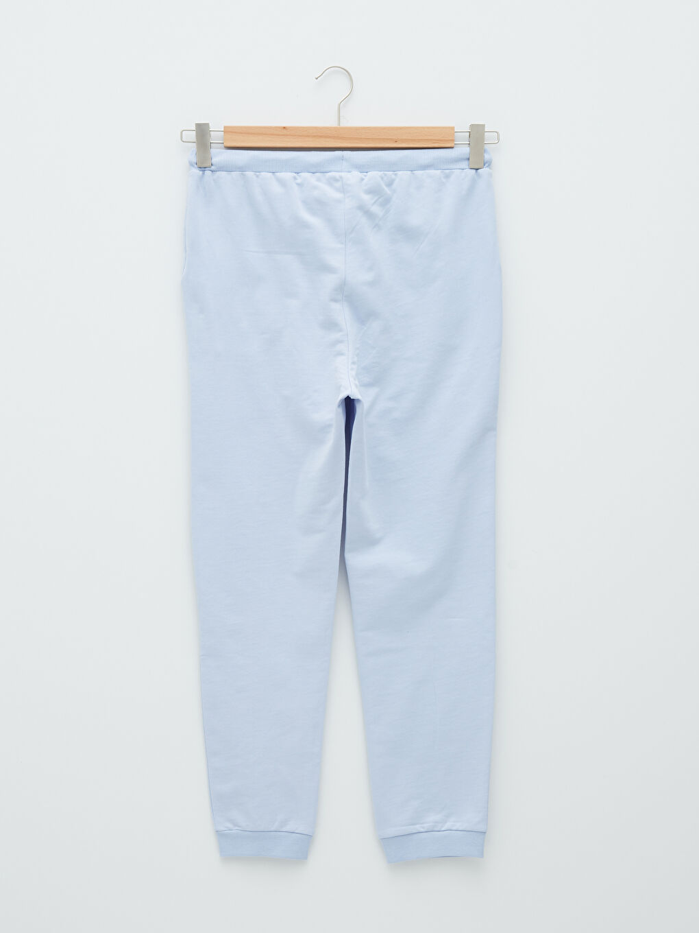 Lila Beli Lastikli Düz Cep Detaylı Kadın Eşofman Altı-6