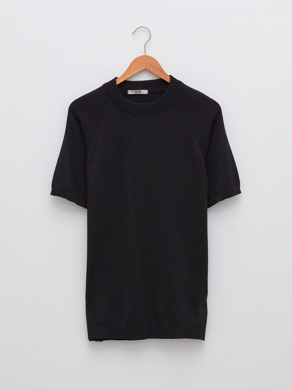 Half Turtleneck Short Sleeve Men's Knitwear Sweater-5