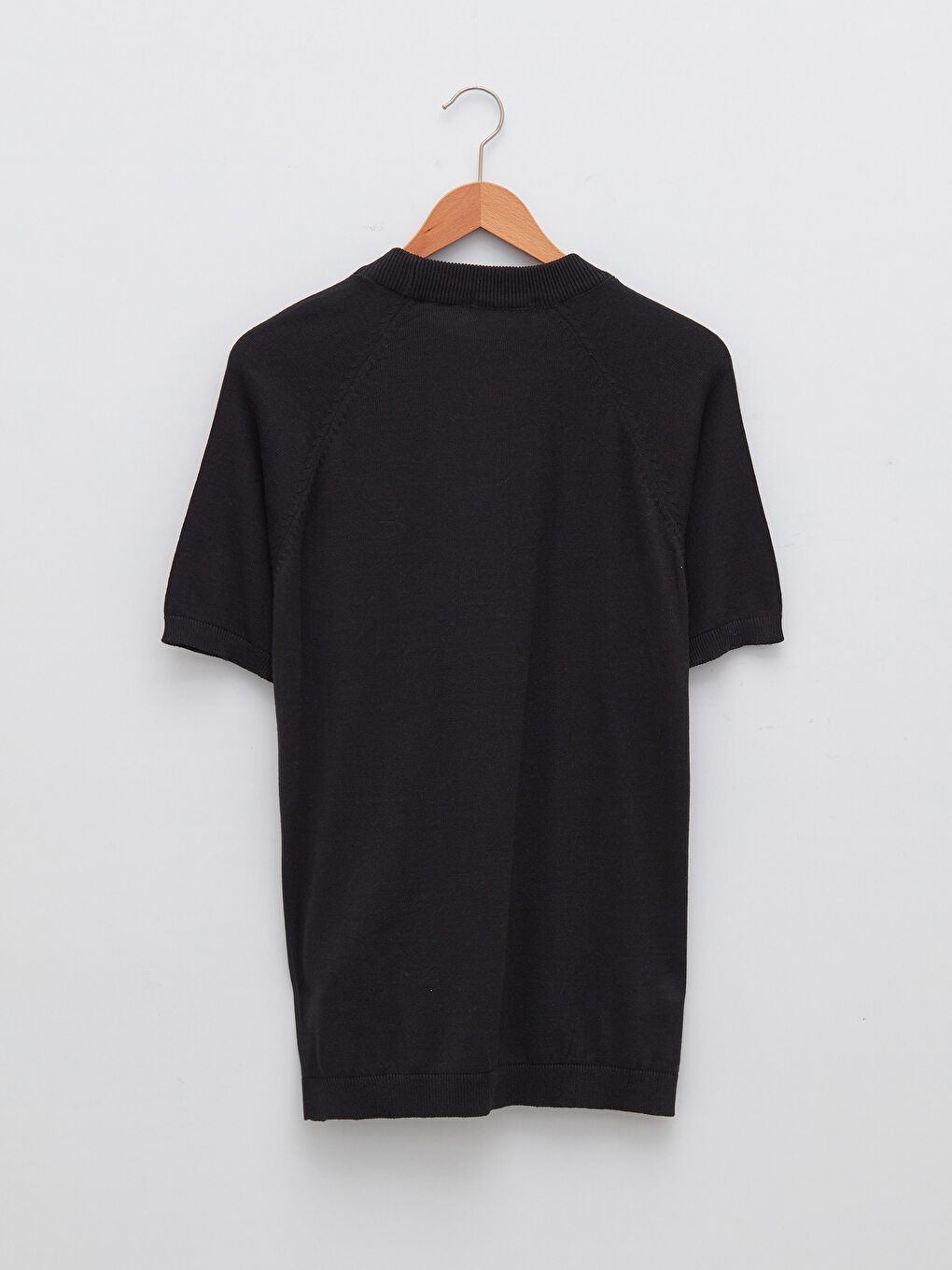 Half Turtleneck Short Sleeve Men's Knitwear Sweater-6