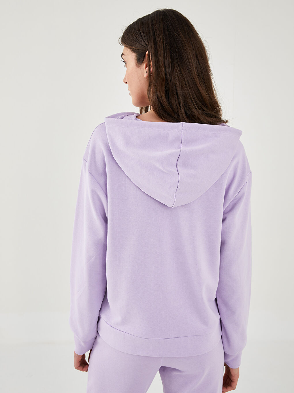 XSIDE Hooded Slogan Printed Long Sleeve Women's Sweatshirt -W1JL35Z8-G0W