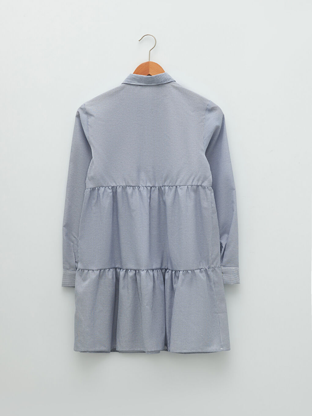 Mavi Çizgili Uzun Kollu Hamile Gömlek Tunik-6