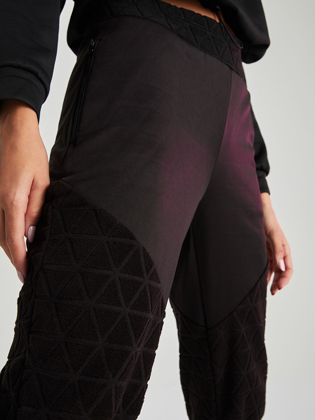 XSIDE ACTIVE Elastic Waist Patterned Polar Women's Jogger Sweatpants -W1JL75Z8-CVL