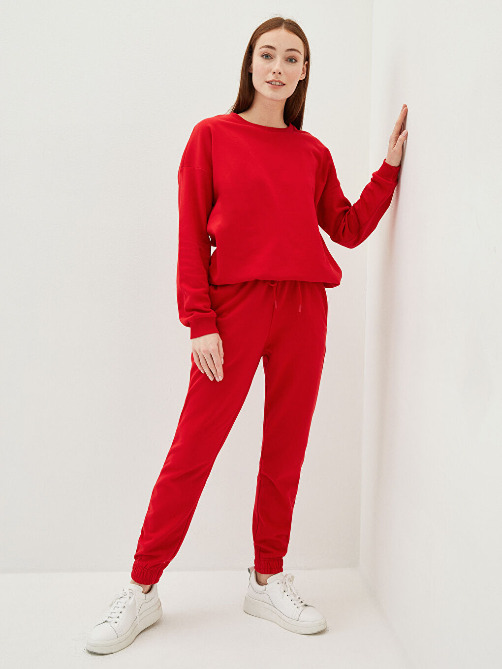 Elastic Waist Tie Detail Women's Jogger Sweatpants