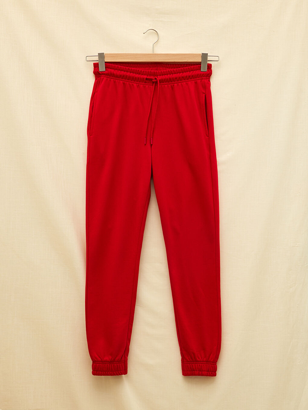 Elastic Waist Tie Detail Women's Jogger Sweatpants-4