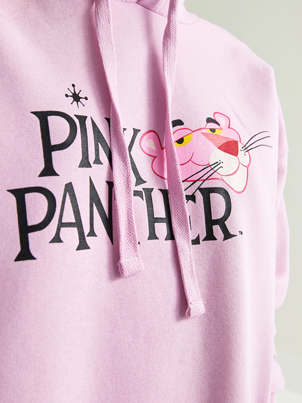XSIDE Hooded Pink Panther Printed Women's Thick Sweatshirt -W1JM56Z8-G6L