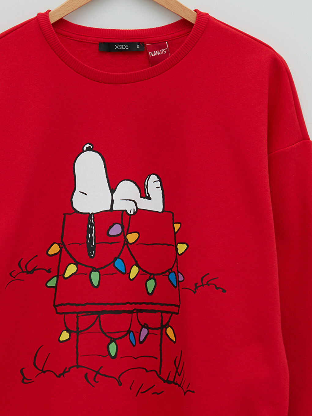 Hanorac Gros Imprimat Snoopy Guler Rotund pentru Femei-7