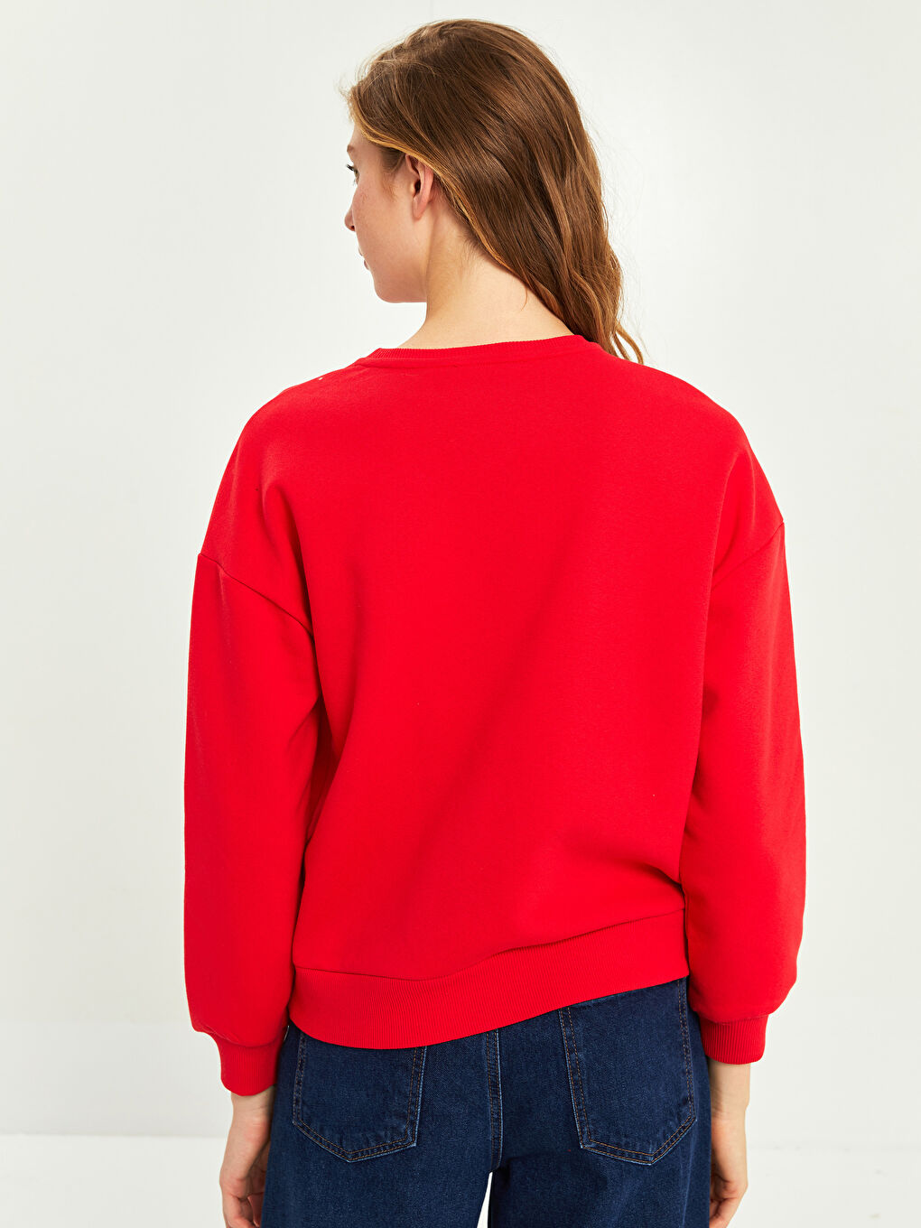 Hanorac Gros Imprimat Snoopy Guler Rotund pentru Femei-4