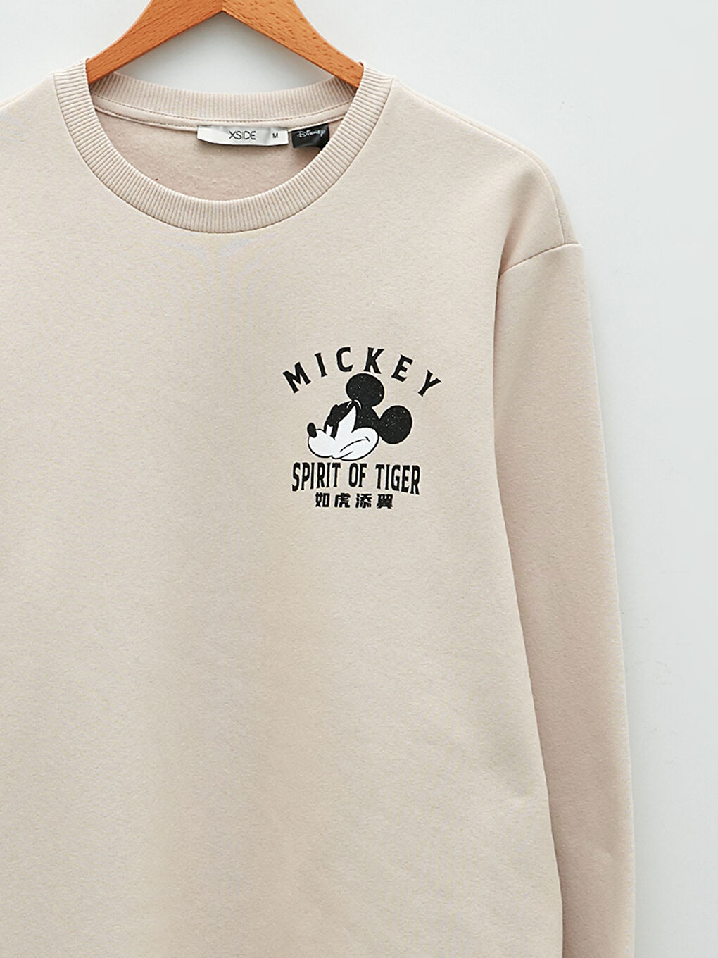 Crew Neck Long Sleeve Mickey Mouse Printed Men's Sweatshirt-7