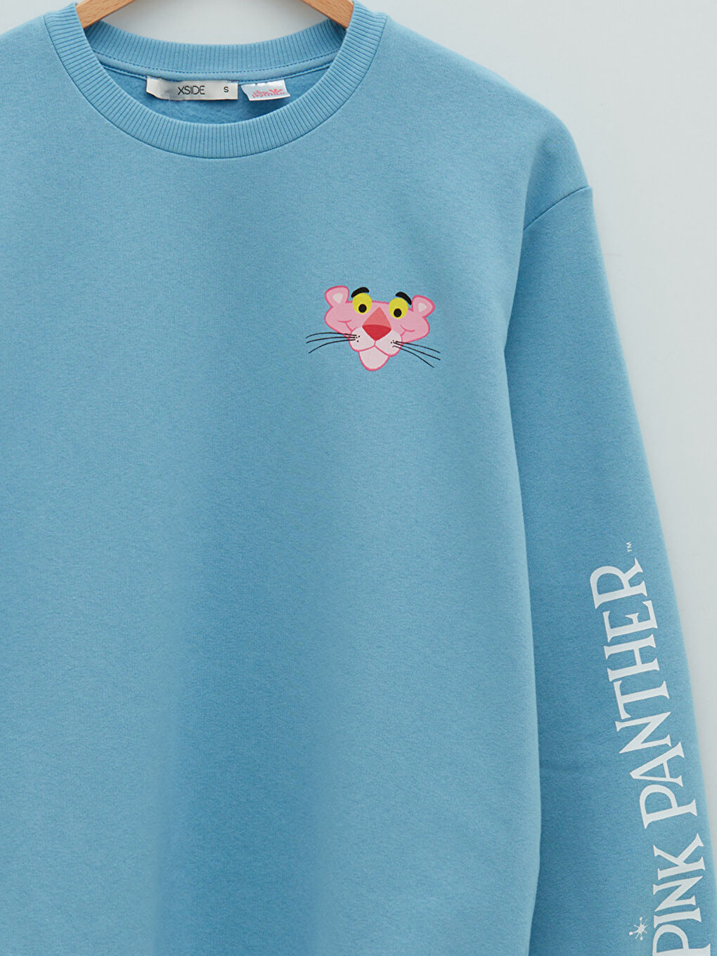 XSIDE Crew Neck Pink Panther Printed Women's Thick Sweatshirt -W1JM68Z8-RR2