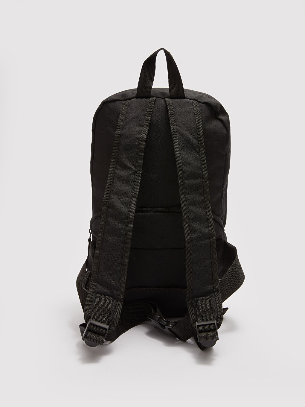 Siyah Yazı Baskılı Fonksiyonel Erkek Sırt Çantası-5