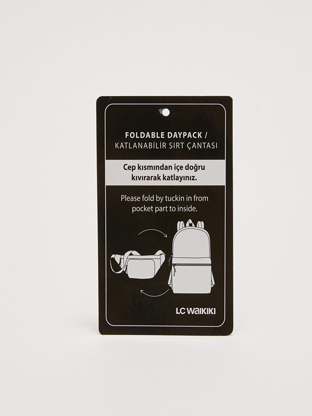 Men's Backpack with Letter Printed Waist Bag-4