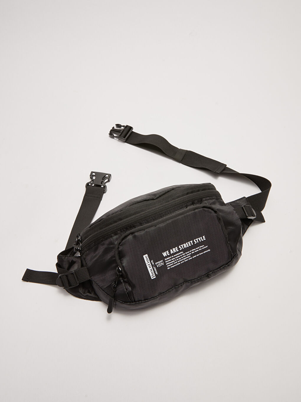 Мужской рюкзак с поясной сумкой с буквенным принтом-5