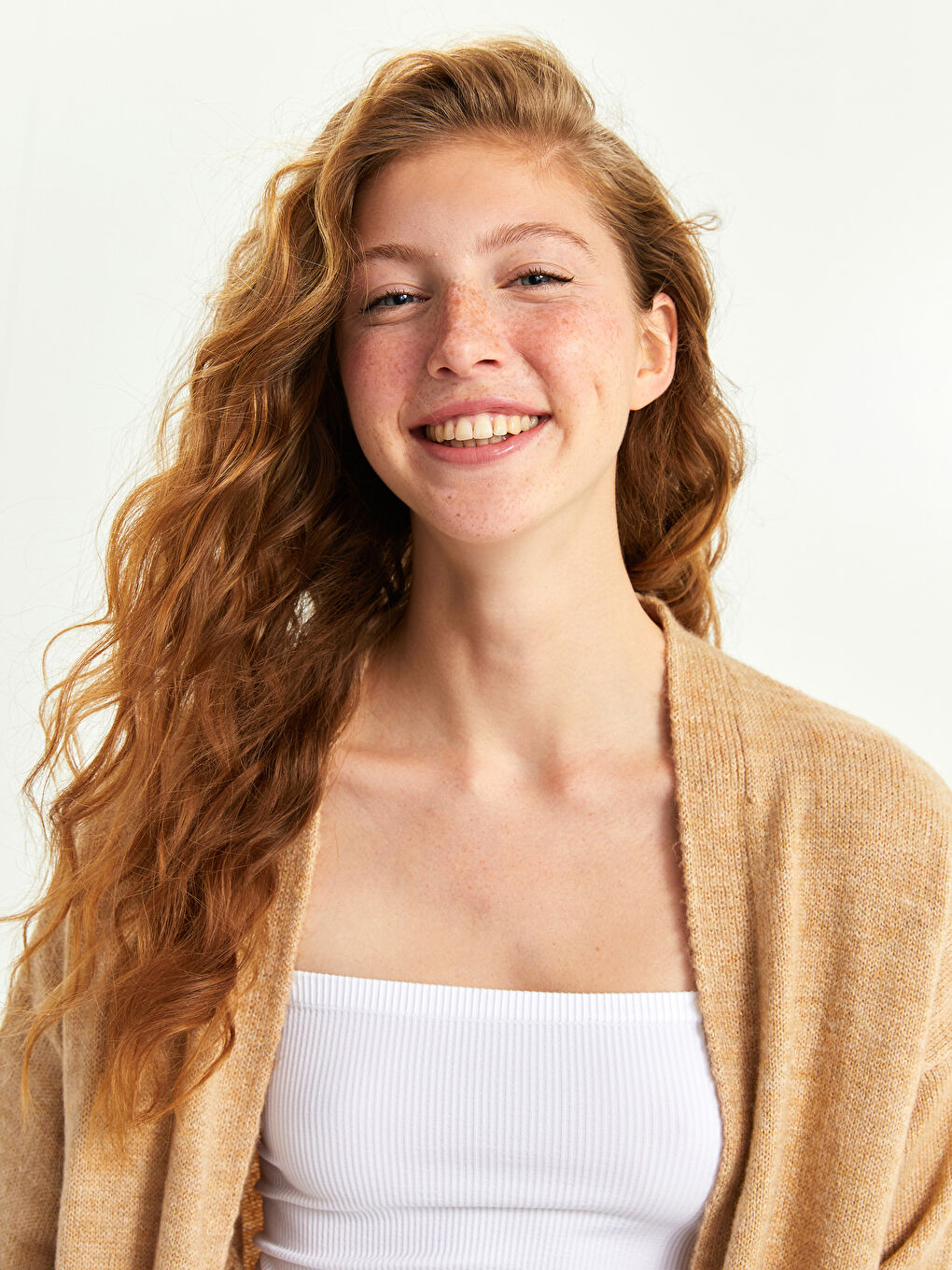 Cardigan Tricotat cu Guler Șal Simplu Mânecă Lungă Supradimensionat pentru Femei-2