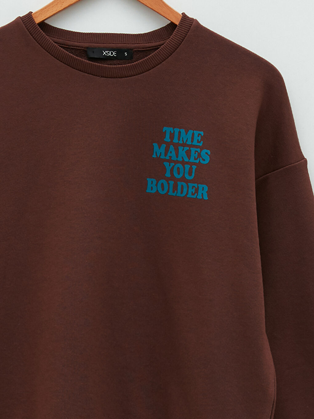 Crew Neck Slogan Printed Long Sleeve Women's Sweatshirt-6