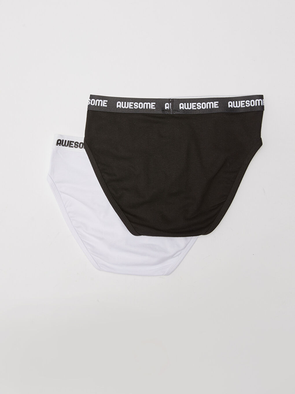 Slogan Printed Cotton Boys' Briefs 2 Pack-1