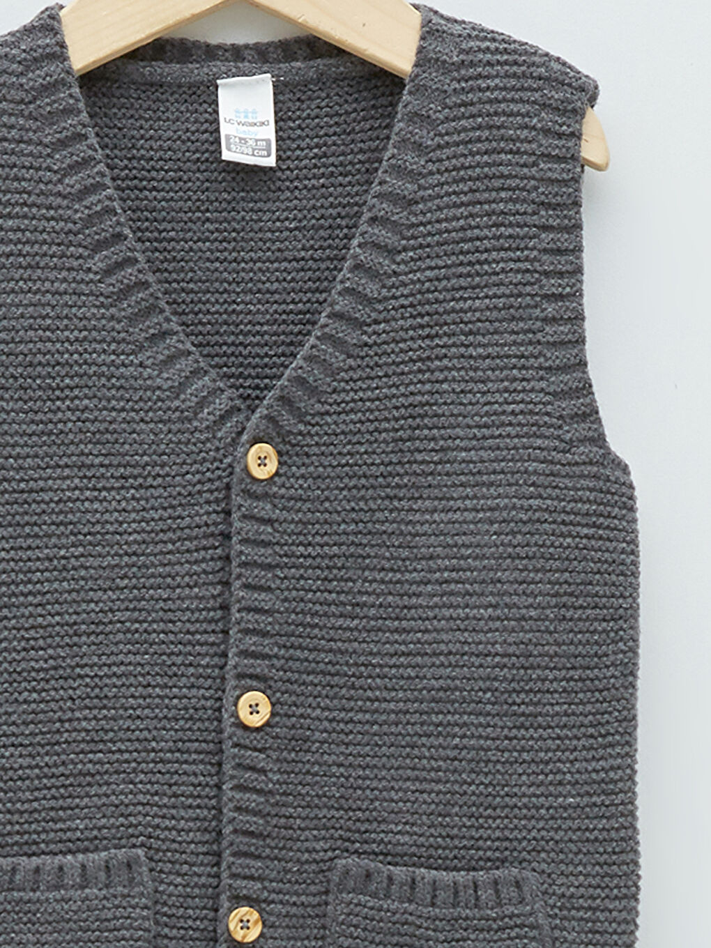 Gilet En Tricot Pour Bébé Garçon À Encolure En V-2