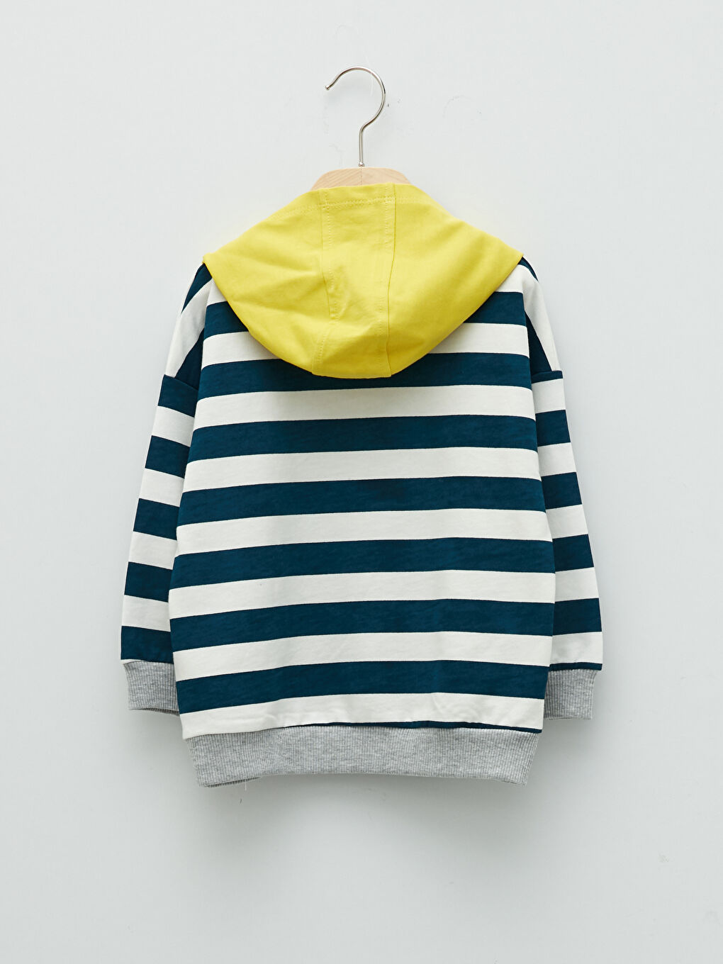 Long Sleeve Striped Baby Boy Hoodie-1
